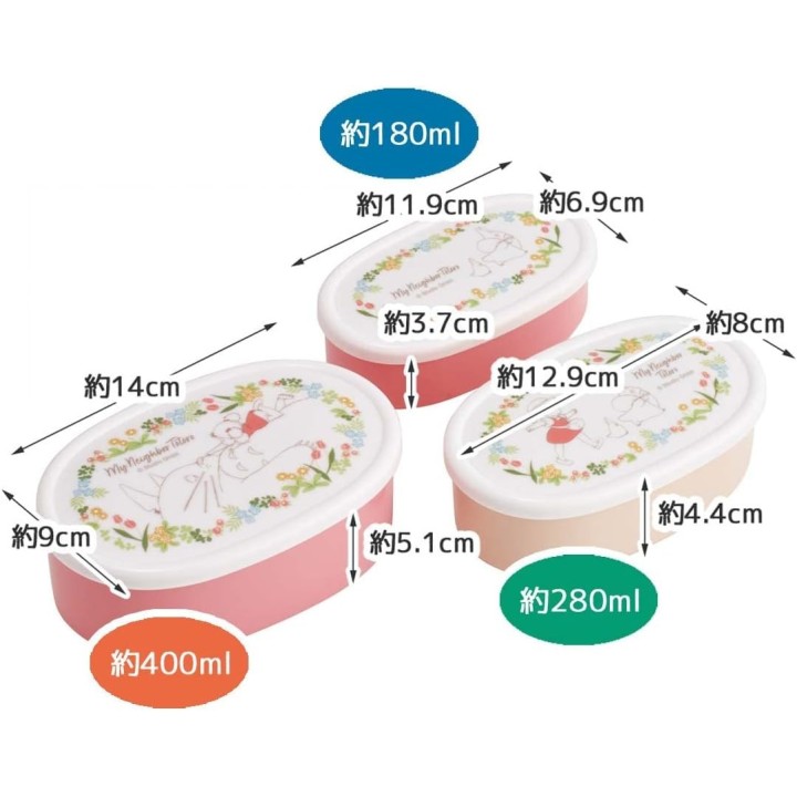 Lot de 3 boîtes à lunch Totoro « Skater Bento » – Importation du Japon