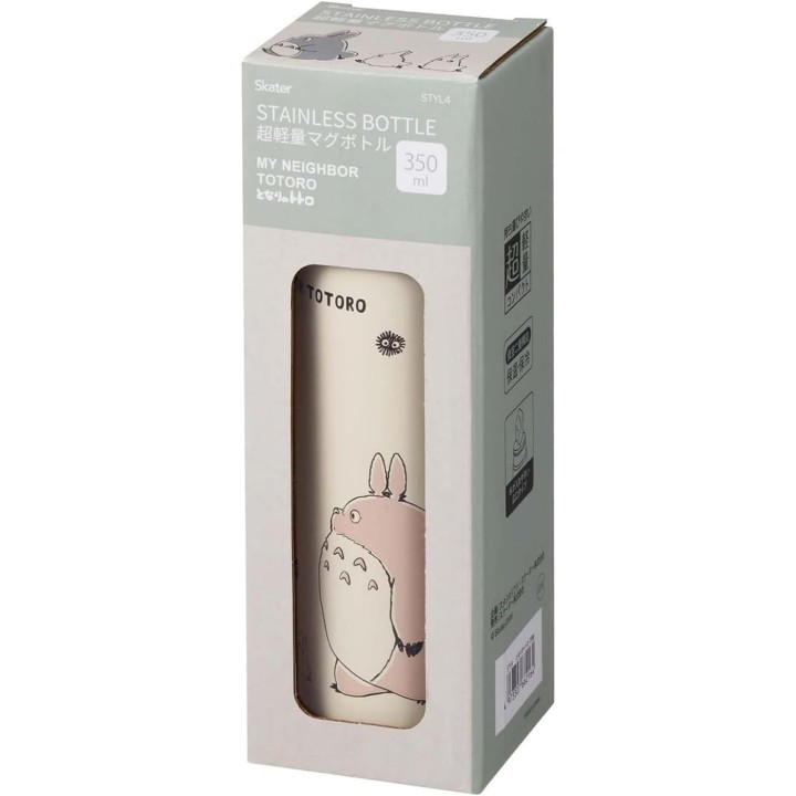 Bouteille isotherme Totoro en acier inoxydable, 350 ml, modèle « Skater », importée du Japon