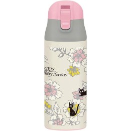 Bouteille isotherme Kiki Jiji en acier inoxydable, 360 ml, modèle « Skater », importée du Japon