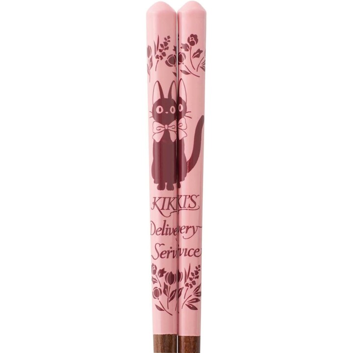 Kiki Essstäbchen 21 cm, rosa, Skater-Design, Import aus Japan