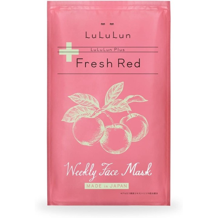 LULULUN - Weekly Face Mask Fresh Red x5