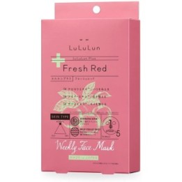 LULULUN - Mascarilla Semanal Rojo Fresco x5