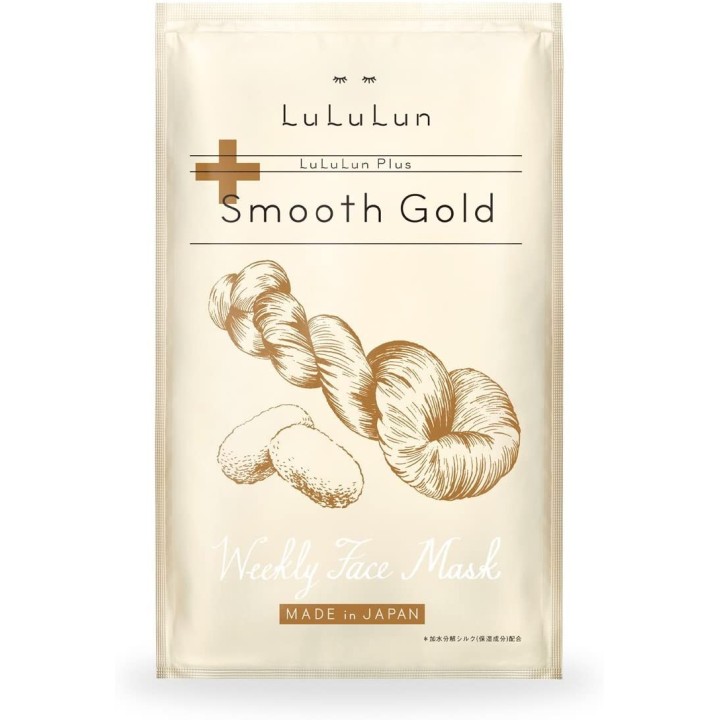 LULULUN - Masque hebdomadaire pour le visage Or lisse x5