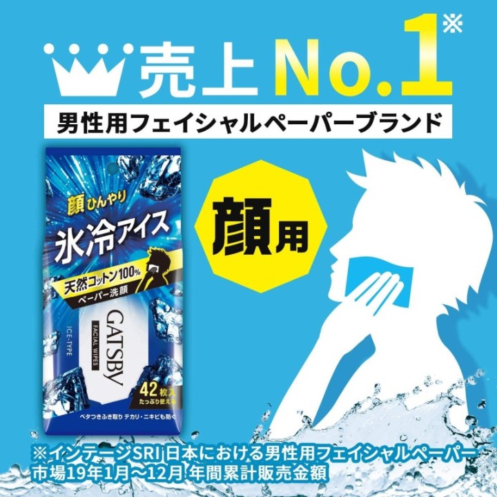 GATSBY - Salviette viso tipo ghiaccio 42x3