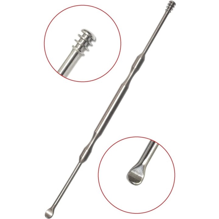 Earpick Limpiador de Oídos Titanio 360° 2en1